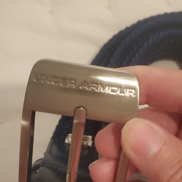 Under Armour Blue and Silver Woven Belt - Picture 2 of 4